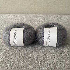 NWT Knitting for Olive Soft Silk Mohair Colour Rainy Day Lot of 2